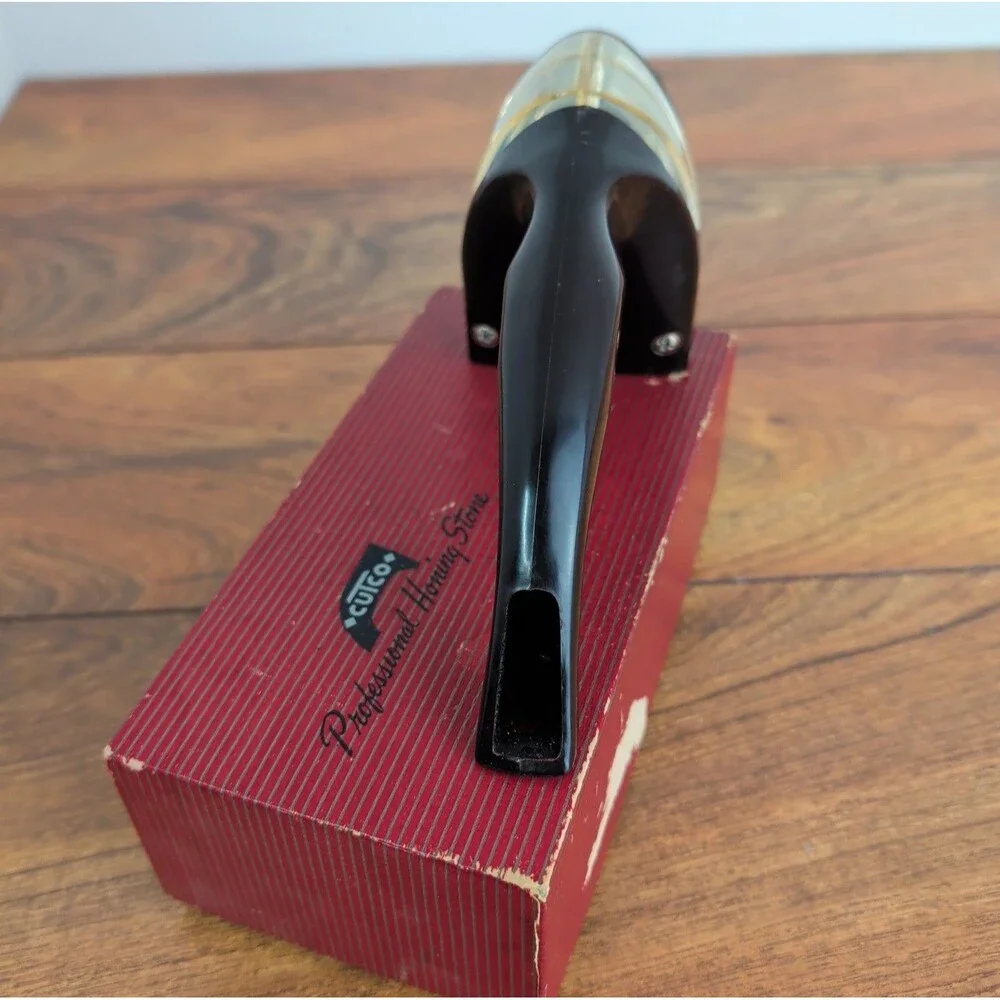 Cutco Knife Sharpener Vintage Hand Held Pull Through Honing Stone Kitchen Tool